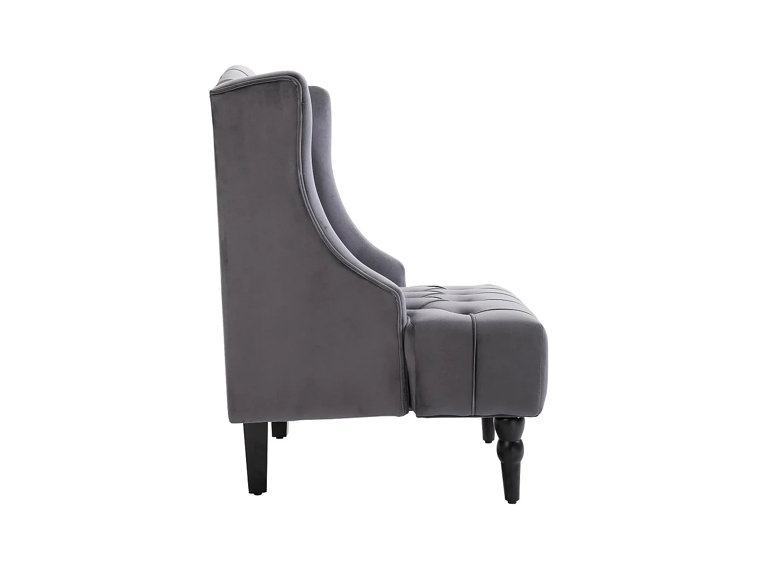 Fauteuil oreiller relax velours grigio con pieds surélevés pour salon chambre 67x70,5x97 cm