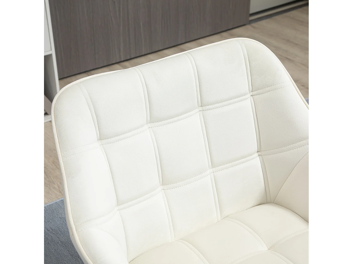 Fauteuil relax en velours avec accoudoirs pour salon et chambre pieds surélevés 64x62x72 cm