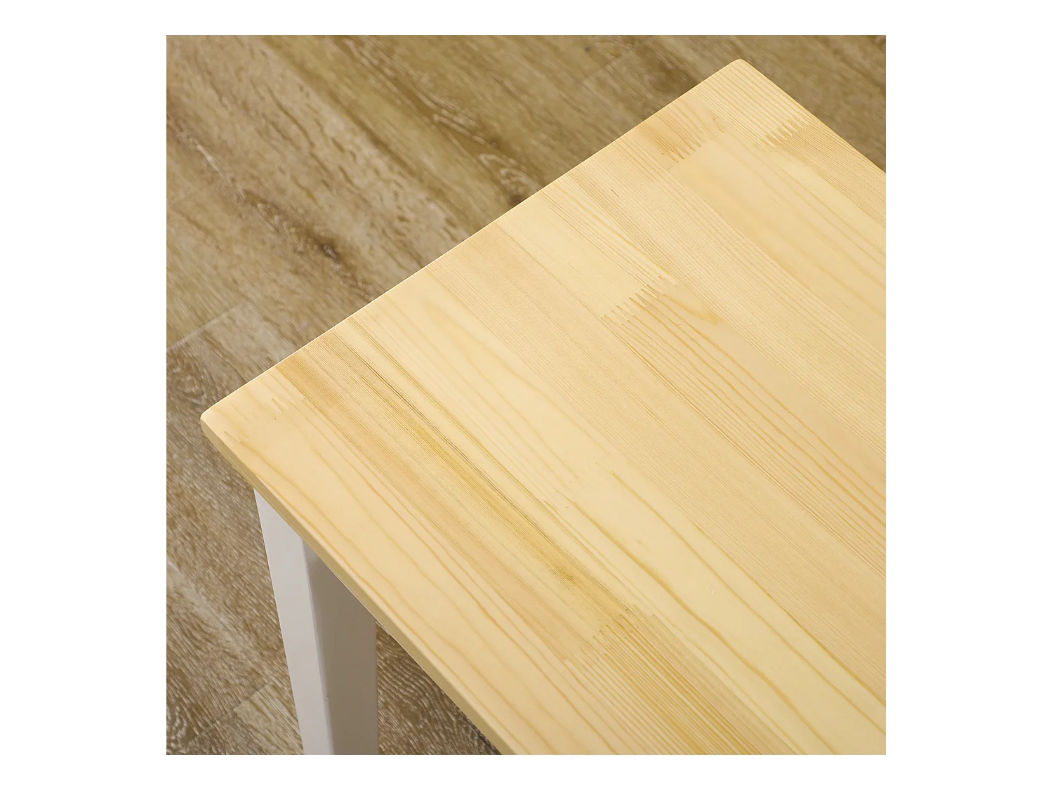 Banc 2 posti in bois de pin 220 kg pour kitchen salle à manger salon blanc 102 x 36 x 45 cm