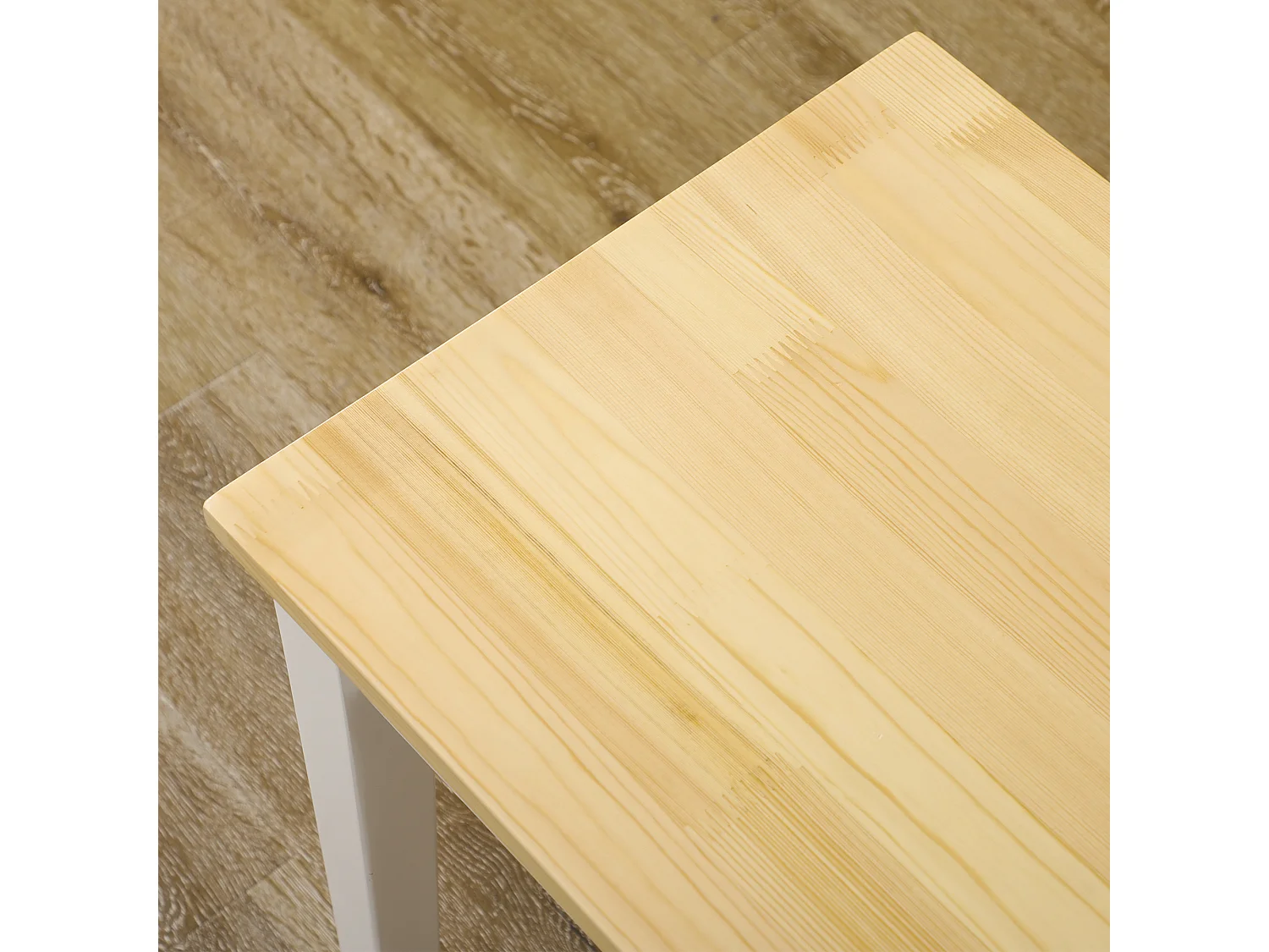 Banc 2 places en bois de pin 220 kg pour cuisine salle à manger salon blanc 102 x 36 x 45 cm