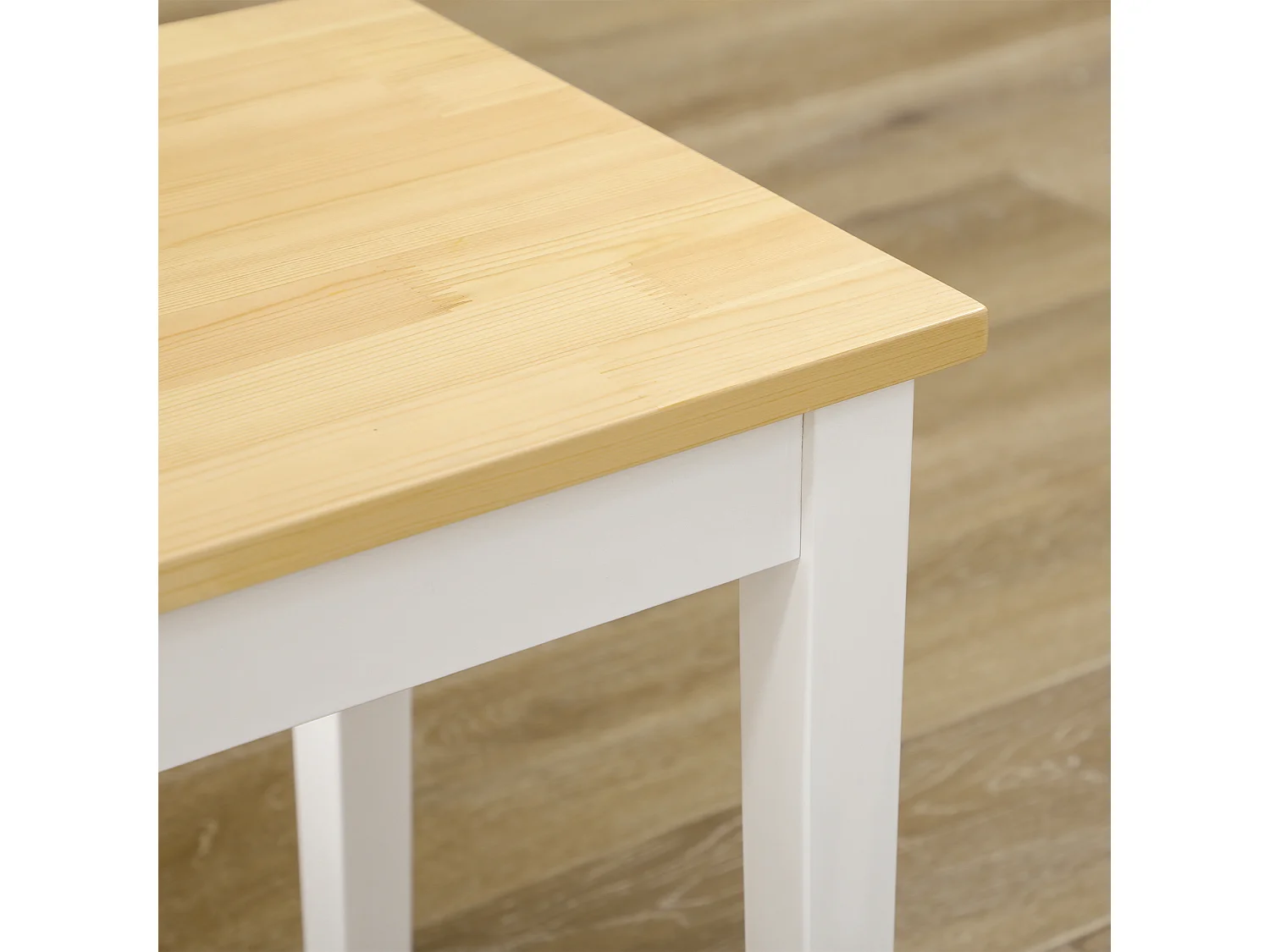 Banc 2 places en bois de pin 220 kg pour cuisine salle à manger salon blanc 102 x 36 x 45 cm