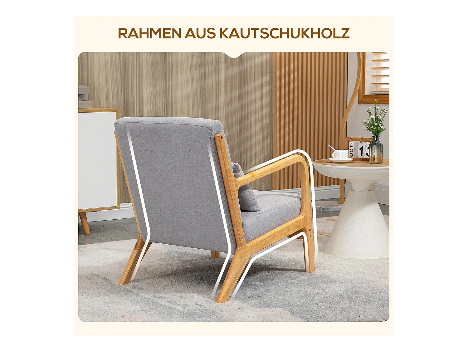 Sillón de terciopelo con reposabrazos y cojín lumbar para salón dormitorio 61x78x76 cm