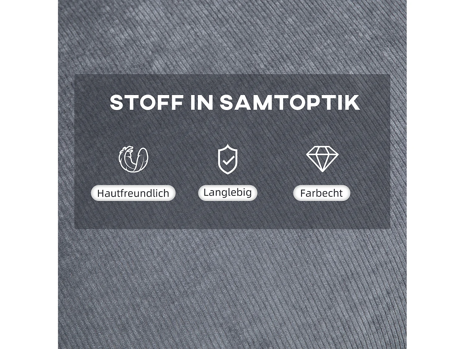 Fauteuil relax avec ottomane tissu gris fauteuil TV inclinable siège lounge 68x91,5x88 cm