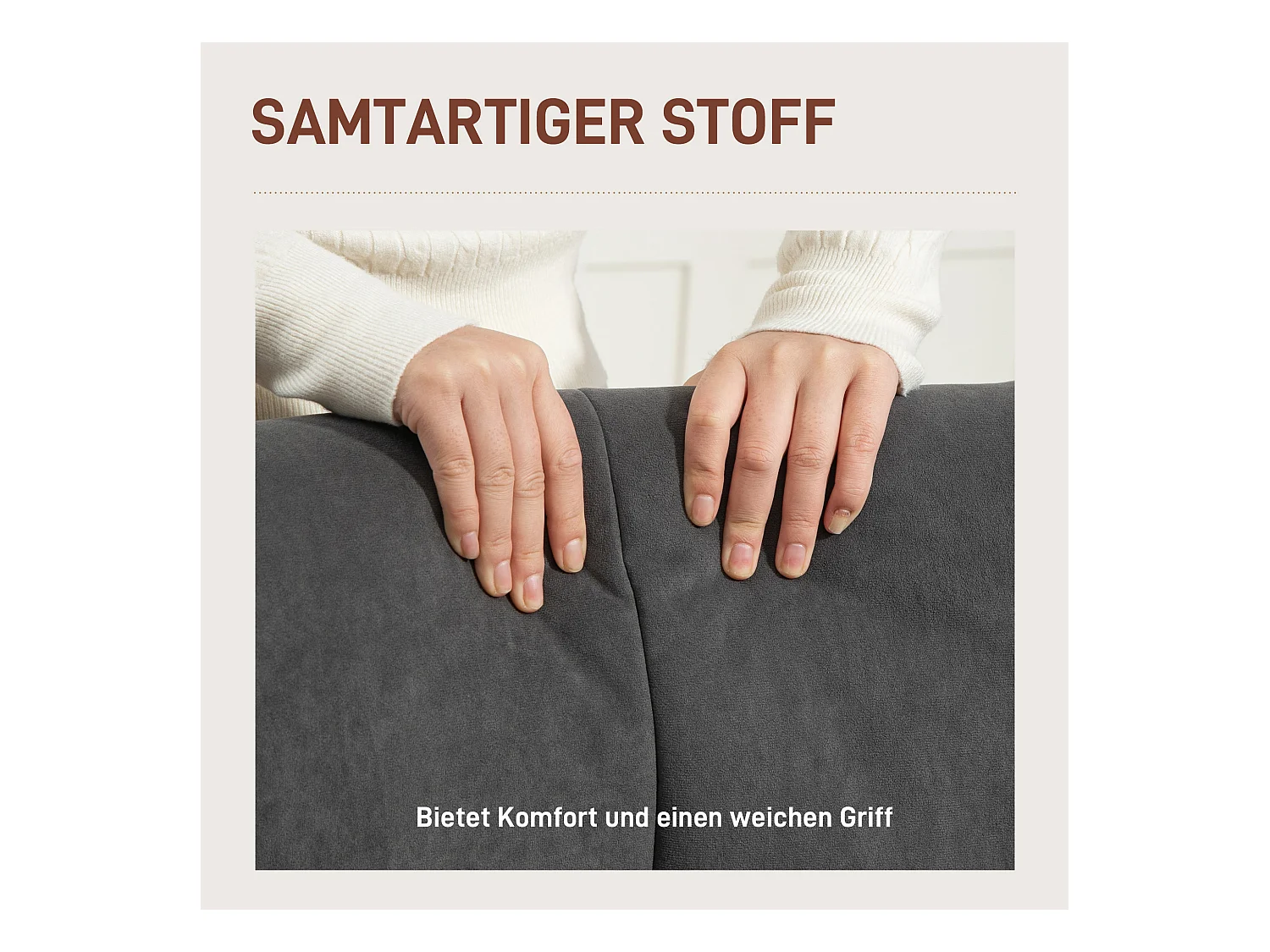 Divano letto in velluto con pieds bois pour salon chambre gris siège confortable