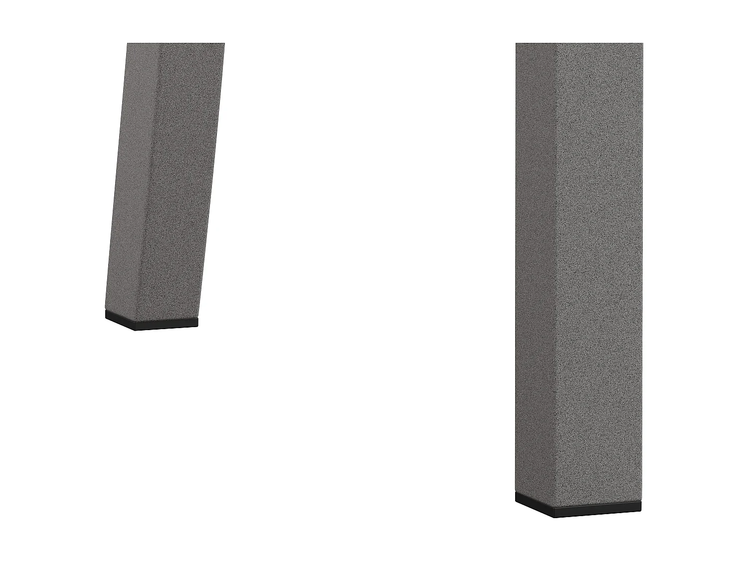 Lot de 4 chaises salle à manger en métal et simili cuir chaise dossier haut sans accoudoirs Gris