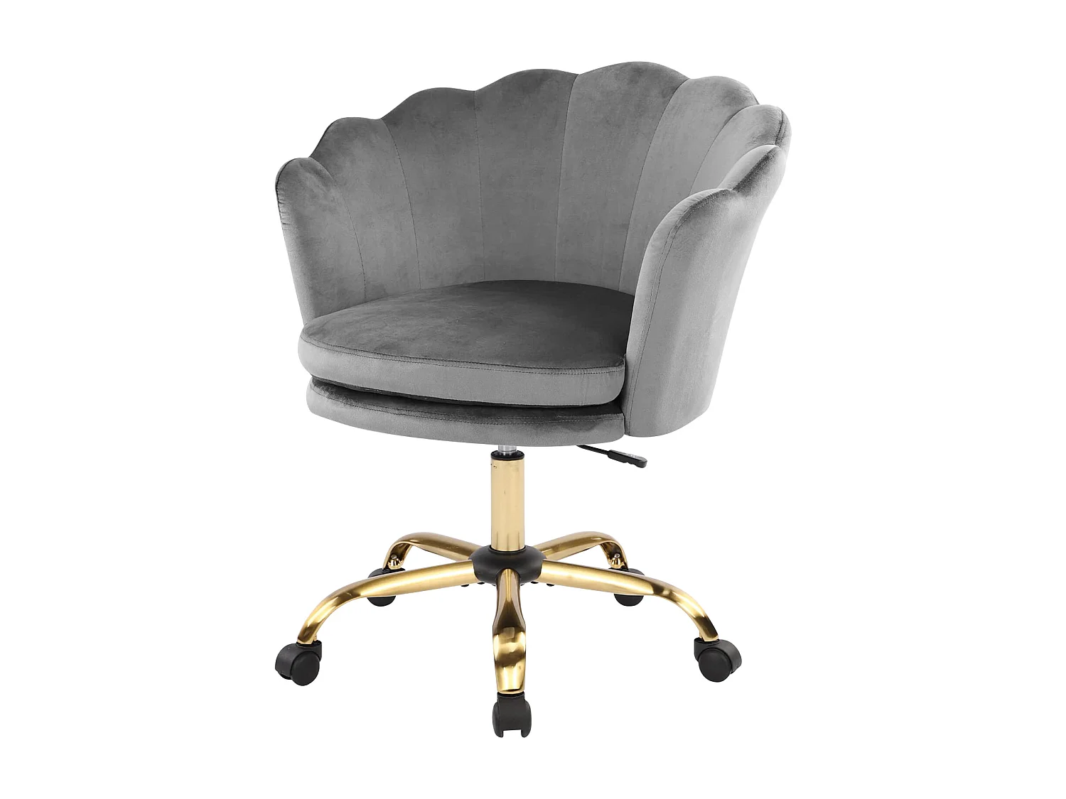 Silla de oficina giratoria ajustable de terciopelo con ruedas, cómoda silla de maquillaje