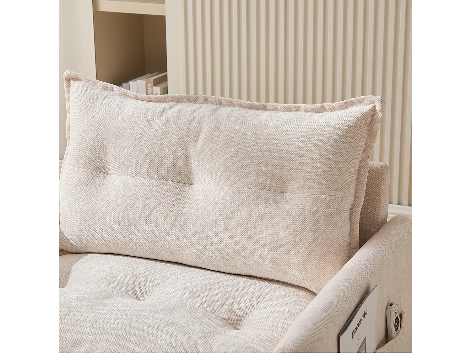 Cómoda silla giratoria de 360° de tela con reposabrazos para sala de estar, dormitorio, oficina, color gris.