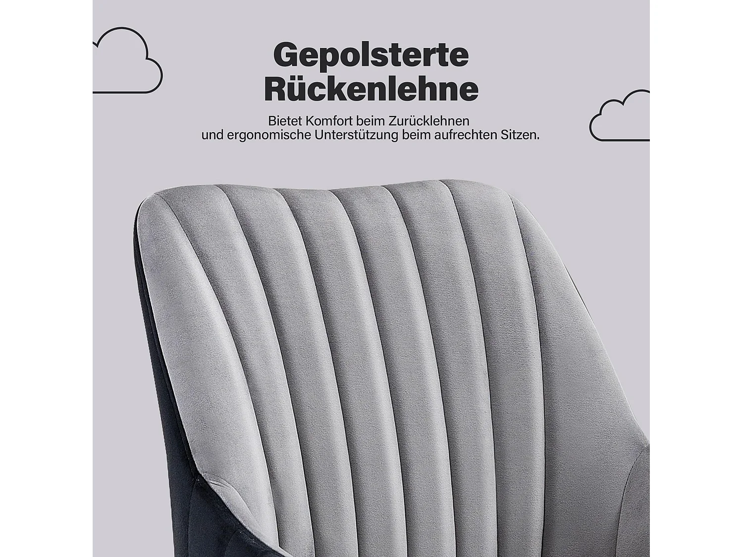 Silla de oficina giratoria de terciopelo ajustable con ruedas y respaldo ergonómico, 150 kg, color dorado