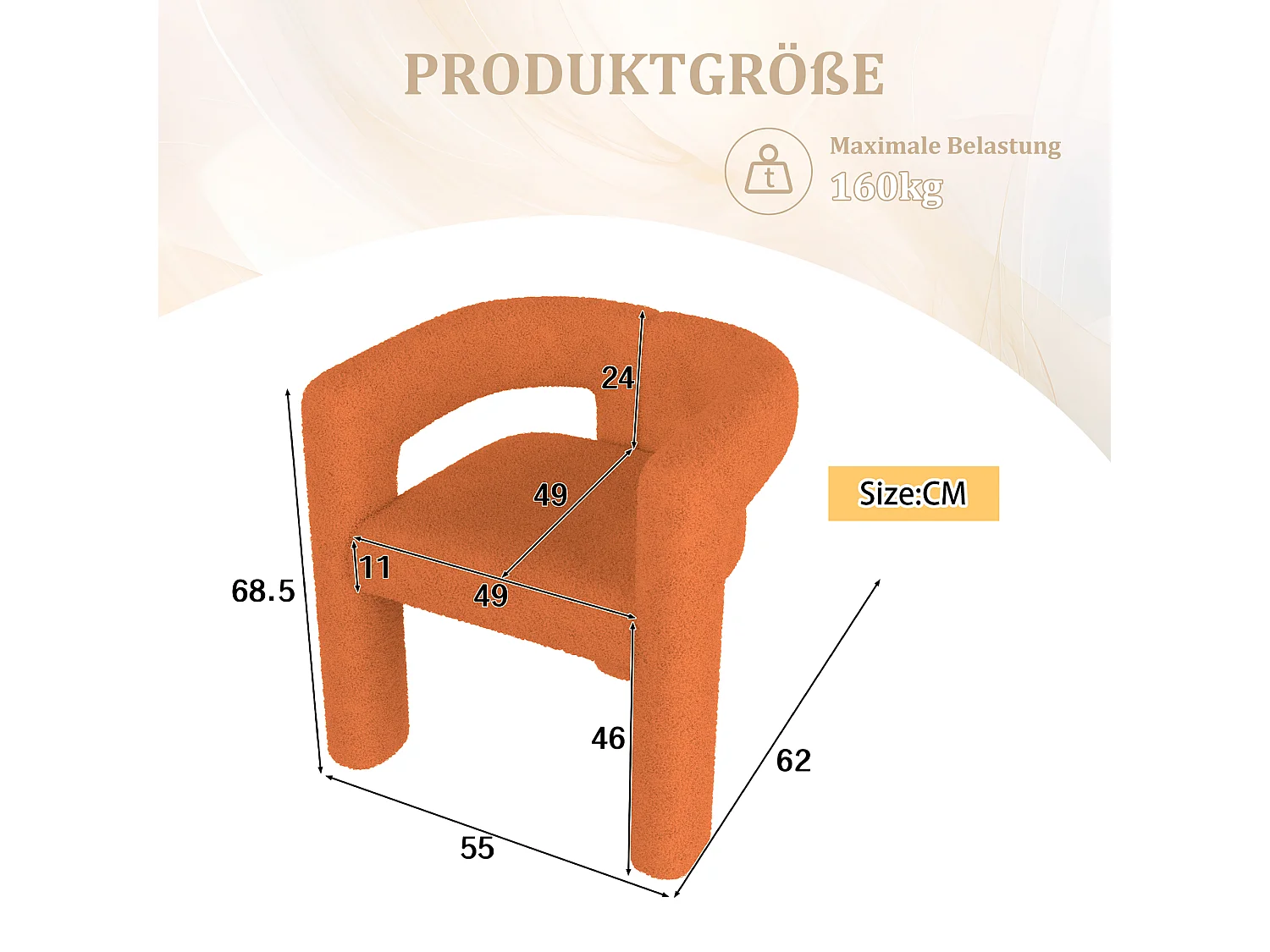 Sedia ergonomica Teddy Flor dal design confortevole, moderna, polivalente, da salone, da camera grigia