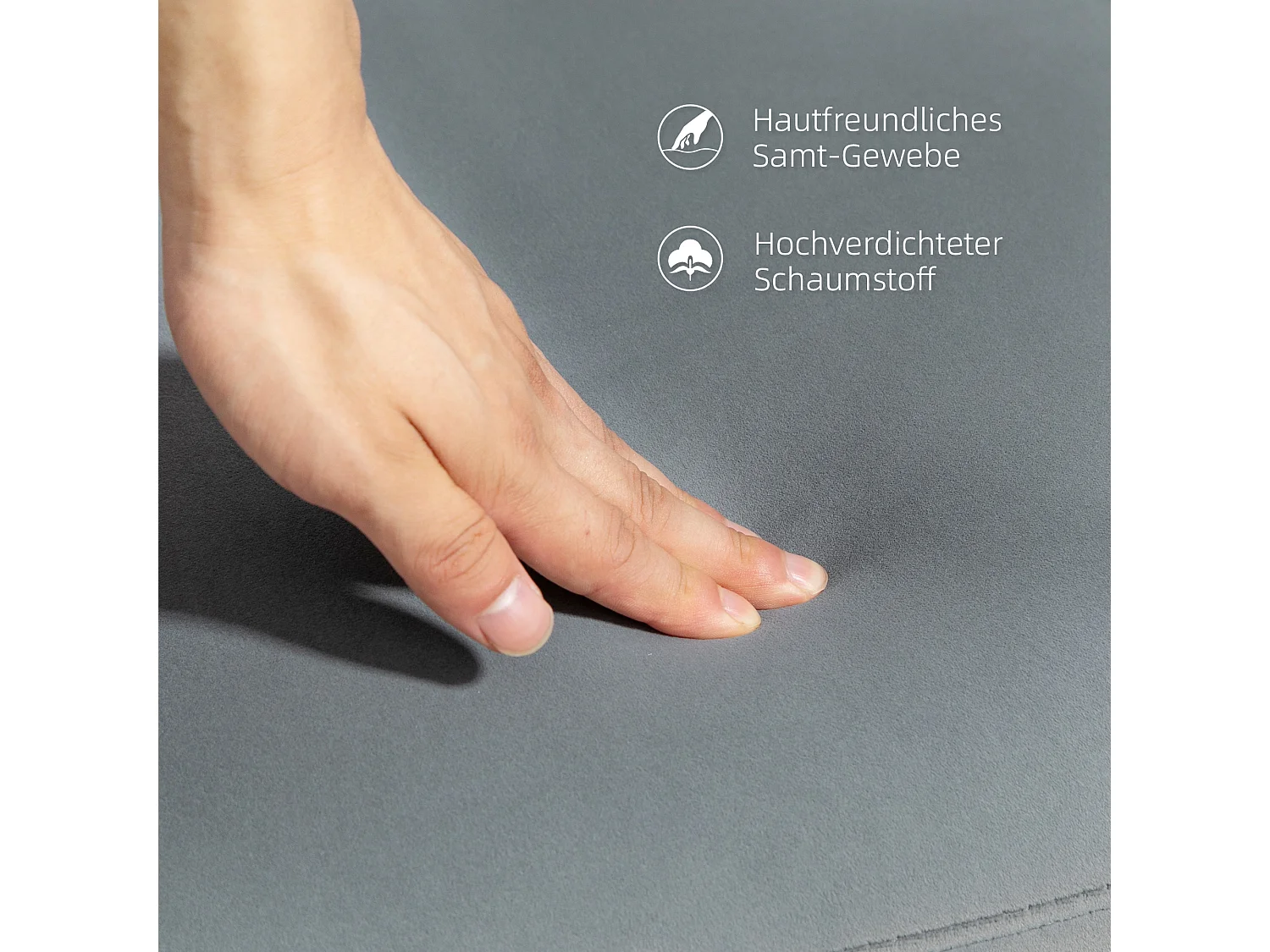 Sillón giratorio de terciopelo con reposabrazos y patas de metal para salón y dormitorio, color gris