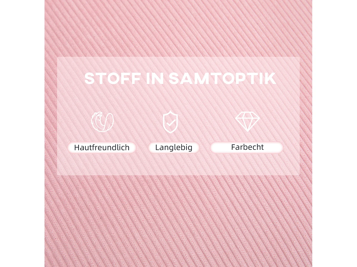 Fauteuil oreille avec repose-pieds tissu inclinable relax salon chambre rose 68x91,5x88 cm