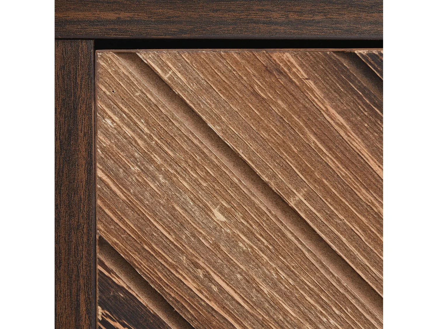 Aparador de madeira maciça com 3 portas e prateleiras para sala de estar e sala de jantar 120x38x76 cm madeira preta