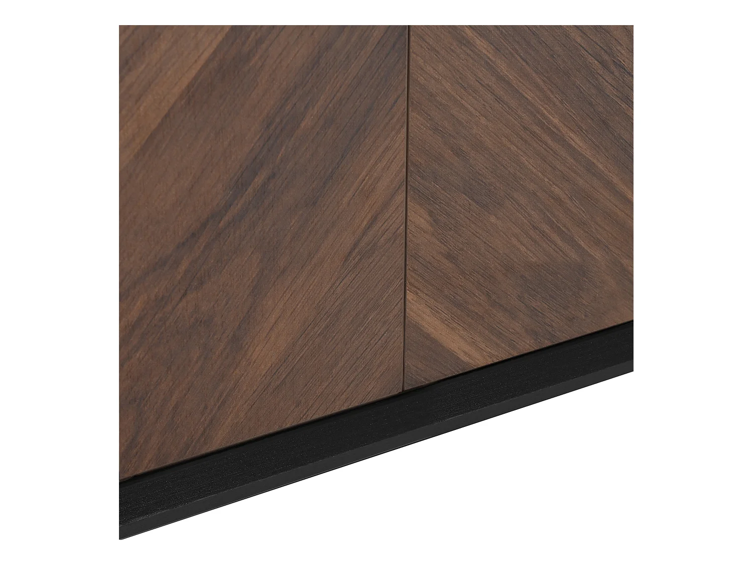 Aparador moderno em MDF com portas e prateleiras ajustáveis, pés de metal, armazenamento para sala de estar e jantar