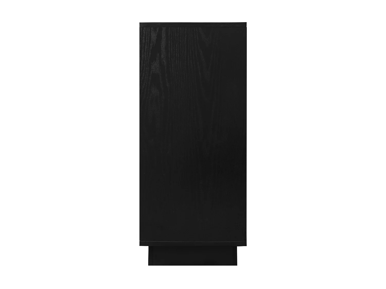 Armoire double porte panneau particules rangement bureau chambre salon noir 80 cm