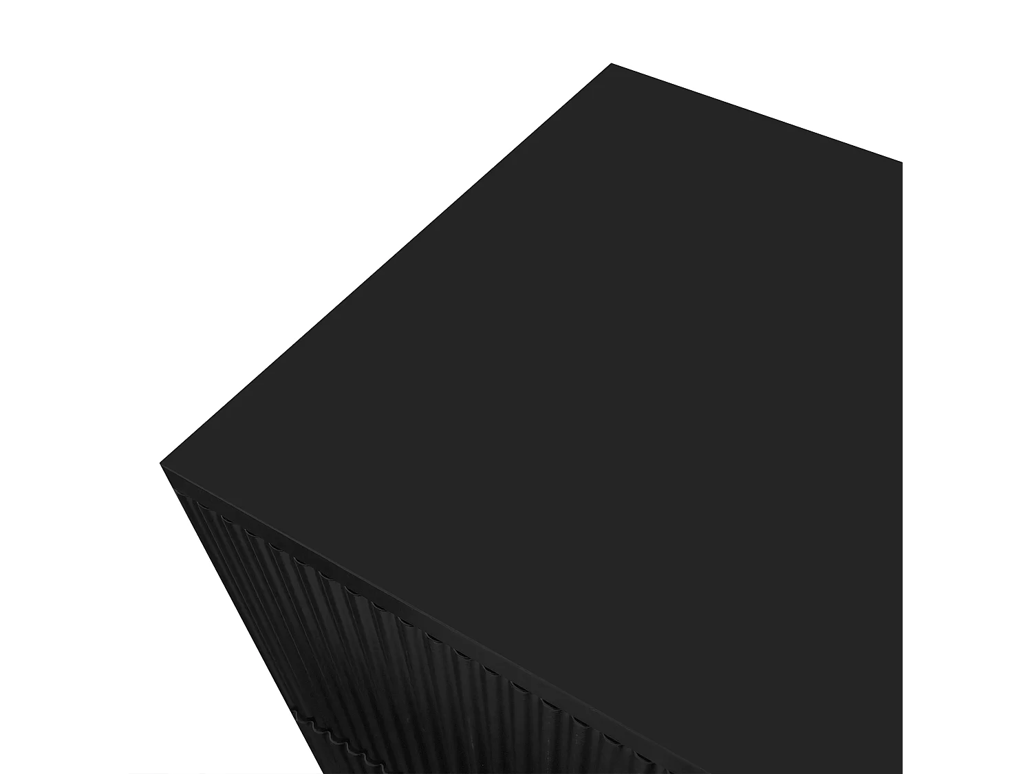 Aparador bajo de madera negra con 2 puertas y 2 cajones, almacenaje para salón y dormitorio, diseño, 83 x 101 x 35 cm