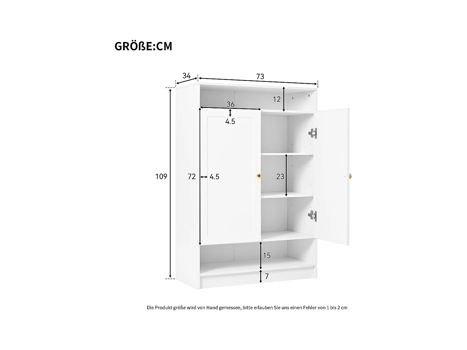 Mobile con sedie in pannello MDF, con sedie a chiave, borsa per ingresso bianca, 73x34x109 cm
