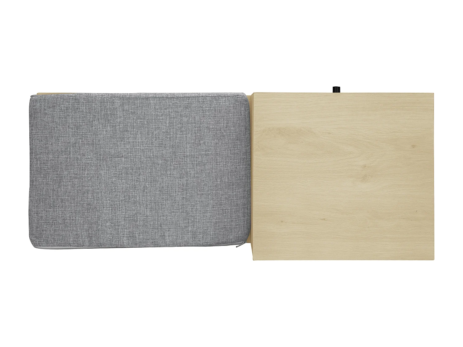 Banco zapatero de aglomerado con 2 puertas y cajones de ratán, asiento acolchado, 90 x 35 x 65 cm