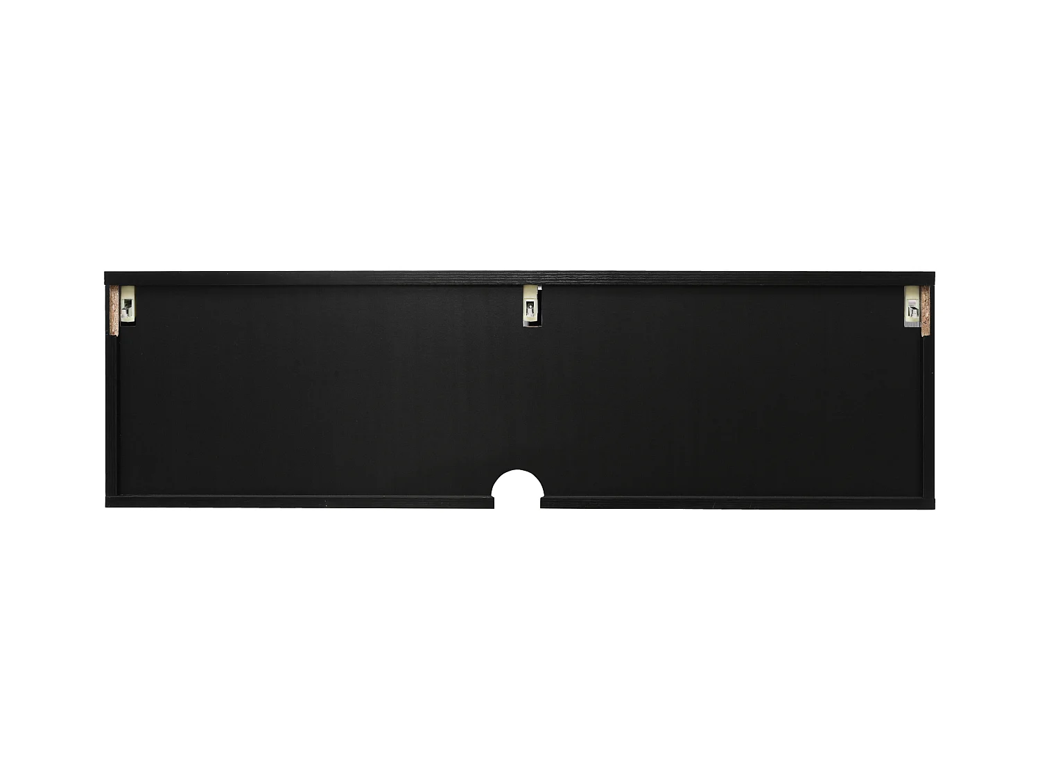 Armário de parede de 110 cm com portas de correr, em rattan resistente, para armazenamento em sala de estar, quarto, escritório, preto