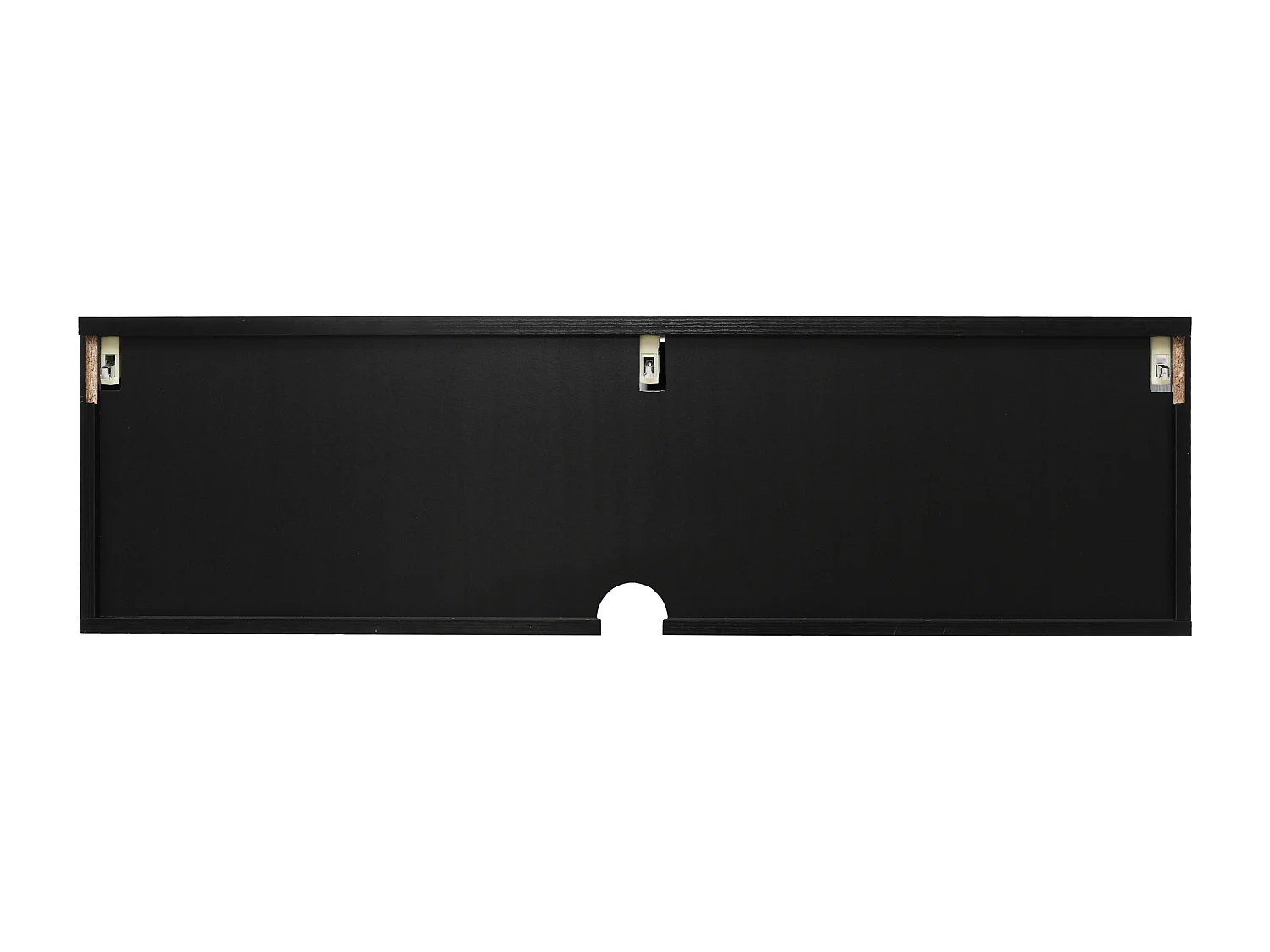 Armoire murale 110 cm avec portes coulissantes rotin résistant rangement salon chambre bureau noir