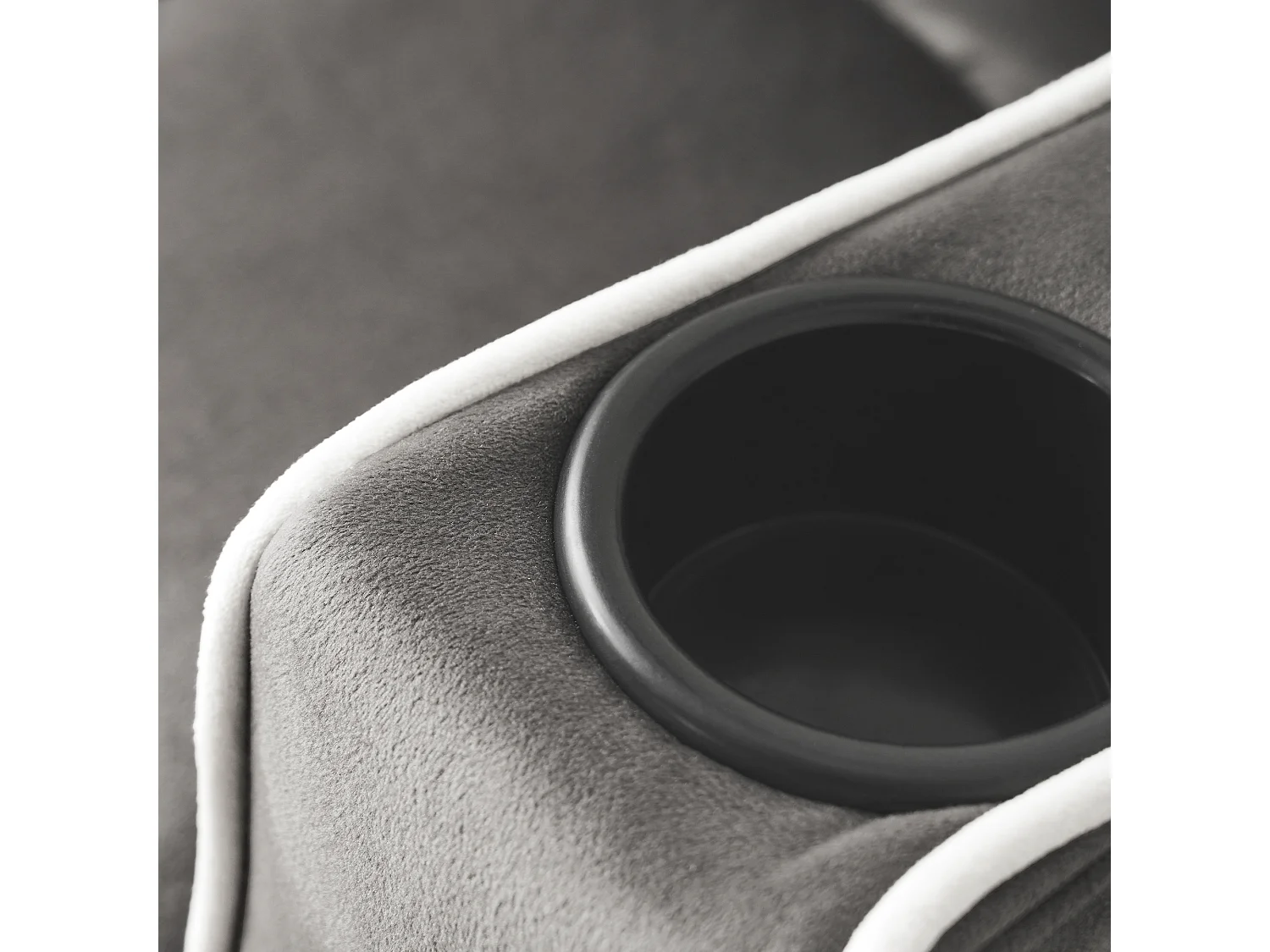 Sofá-cama conversível 3 em 1 de veludo com suporte para bebidas e bandeja para espaços pequenos, cinza