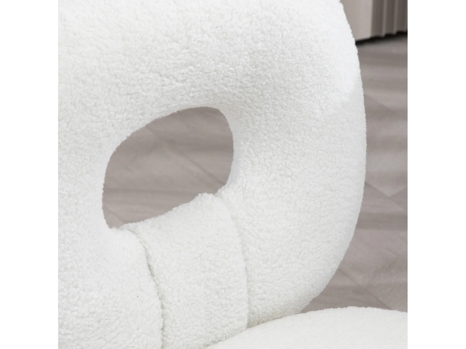 Chaise enfant réglable en hauteur Teddy-Fleece sans accoudoirs bureau blanc