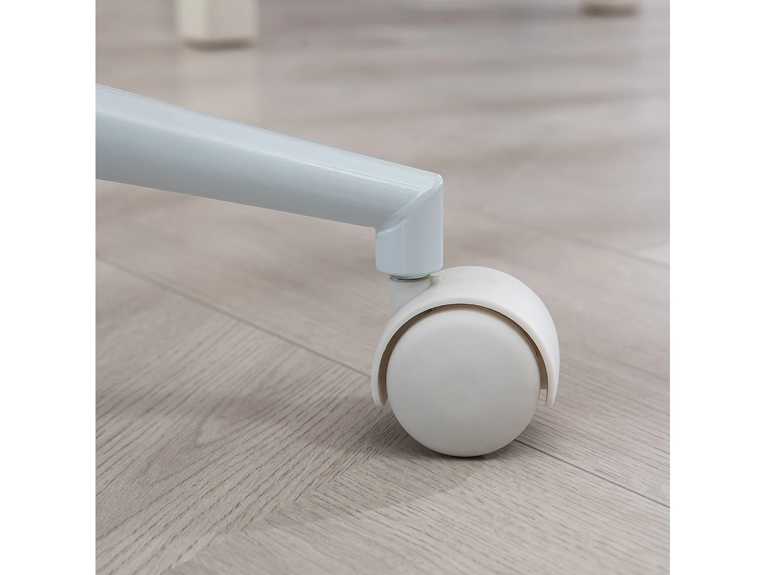 Chaise enfant réglable en hauteur Teddy-Fleece sans accoudoirs bureau blanc