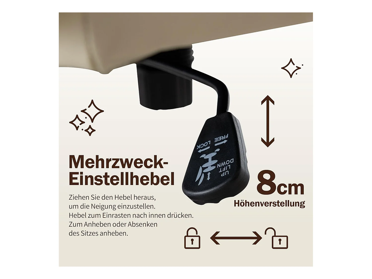 Chaise-office ergonomica senza comodini in pelle PU girevole in metallo dossier alto nero