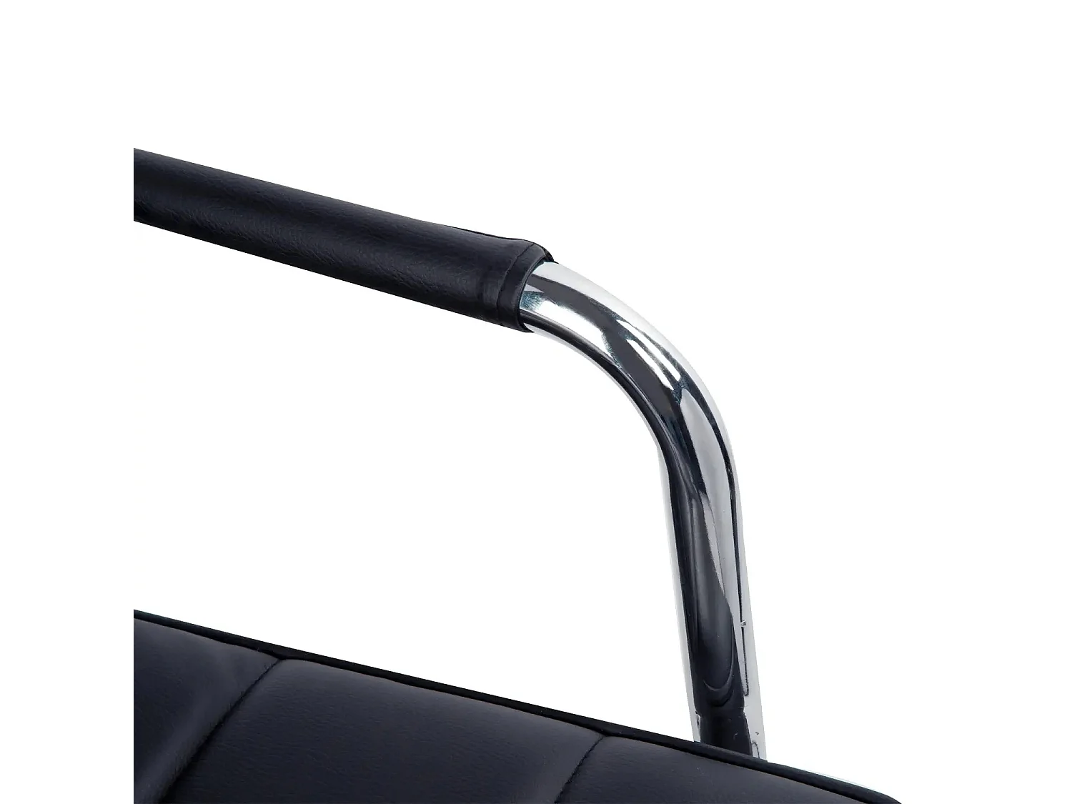 Scrivania ergonomica in pelle sintetica bianca alta regolabile con comodini 46-61 cm