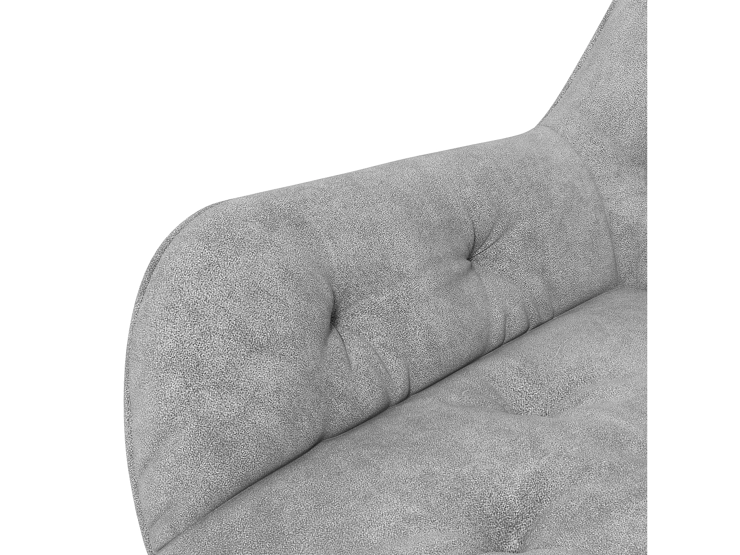 Silla de oficina ergonómica y ajustable de terciopelo gris claro, giratoria para sala de estar y oficina.