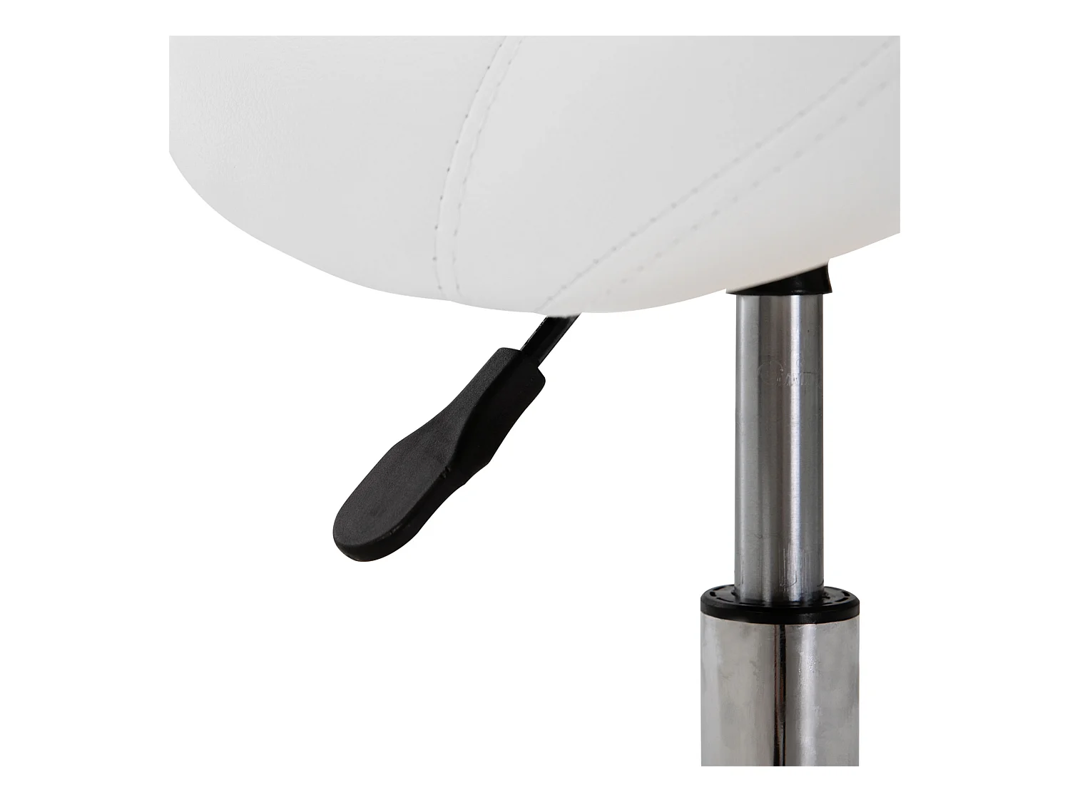 Tabouret roulant ergonomico in simile cuoio, regolabile in alta qualità, siège rembourré bianco per ufficio e maison
