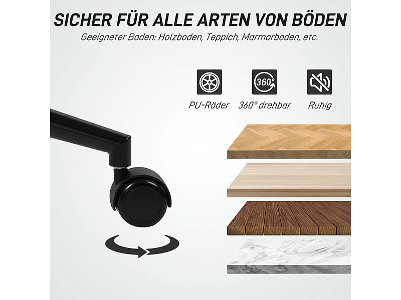 Silla de oficina sin brazos de tela de lino ergonómica giratoria ajustable para oficina en casa gris oscuro