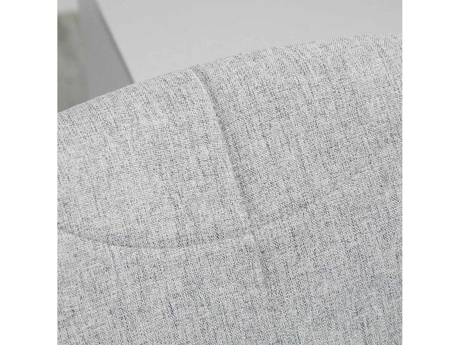 Chaise bureau sans accoudoirs tissu gris pivotante réglable pour home-office