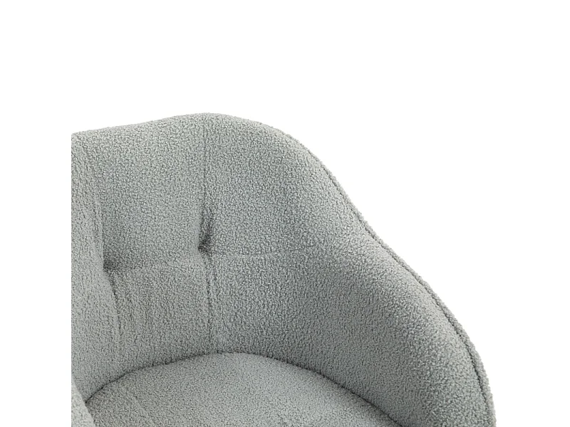 Cadeira de escritório giratória ergonômica, Teddysamt, altura ajustável, cinza, Homeoffice