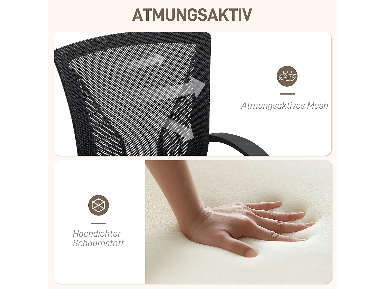 Silla de oficina ergonómica negra con respaldo reclinable y altura regulable 120 kg