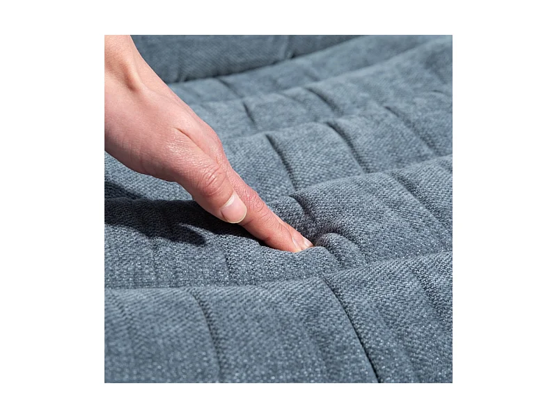 Silla de oficina sin brazos, tela de lino, asiento giratorio ancho para oficina en casa, gris oscuro