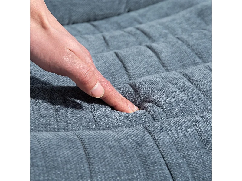 Silla de oficina sin brazos, tela de lino, asiento giratorio ancho para oficina en casa, gris oscuro