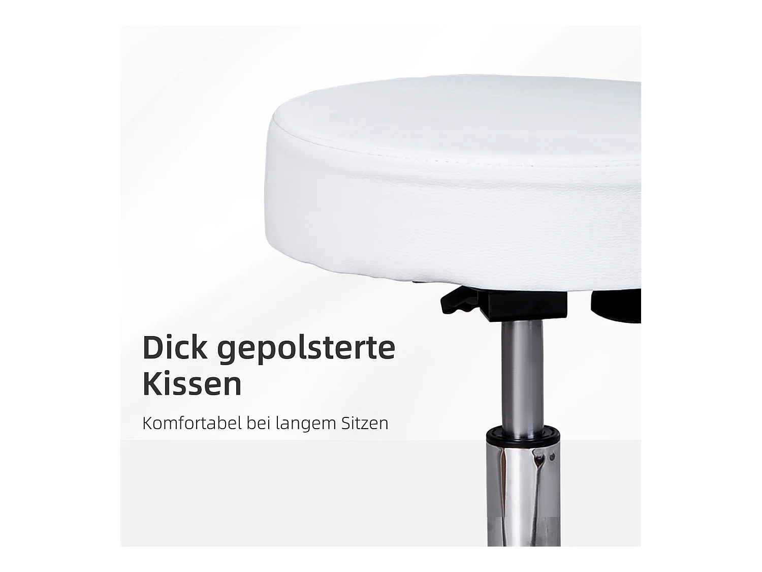 Tavolo da lavoro pieghevole con dossier PU per ufficio salone spa bianco 35 x H72-84 cm