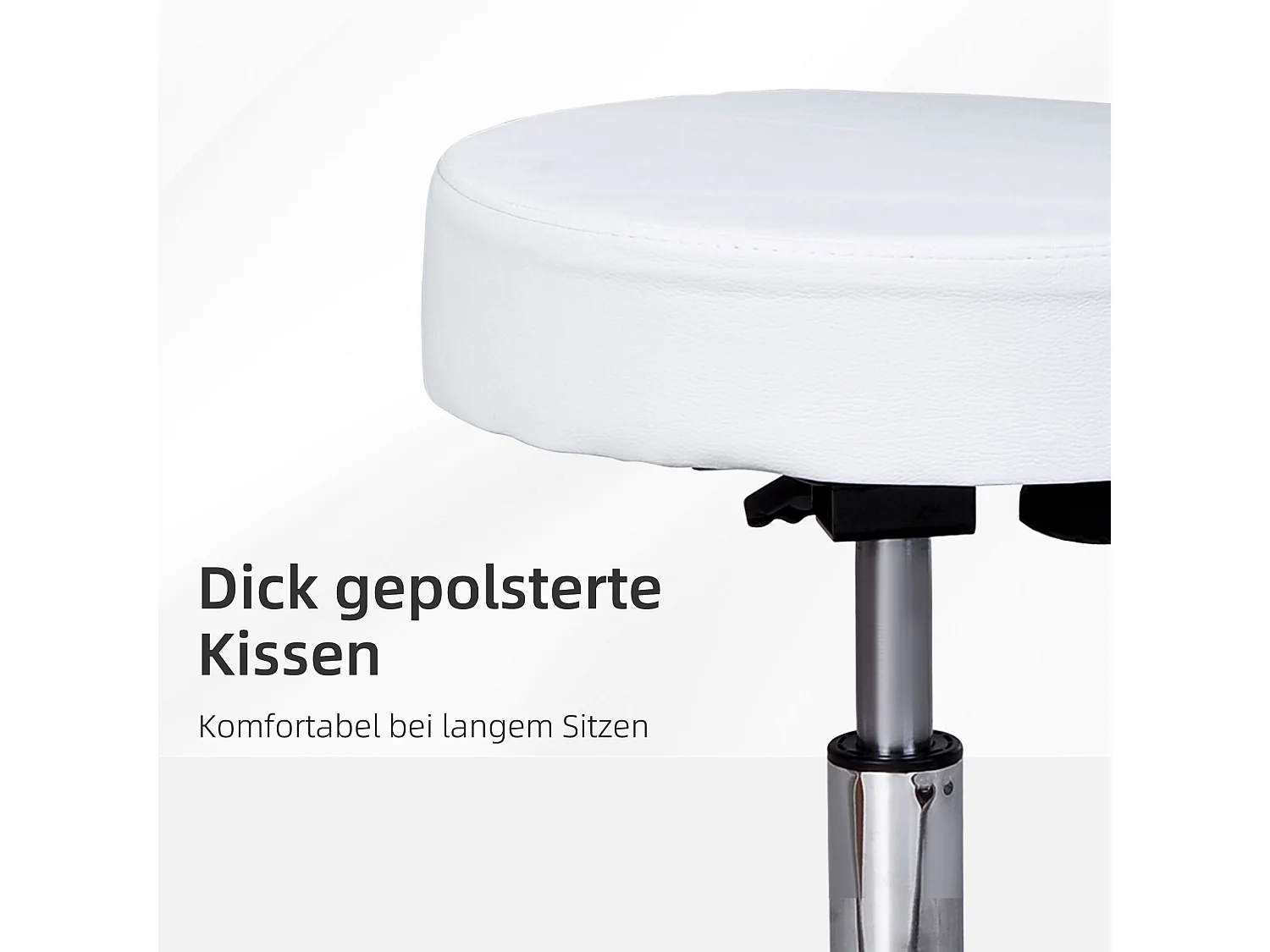 Tavolo da lavoro pieghevole con dossier PU per ufficio salone spa bianco 35 x H72-84 cm