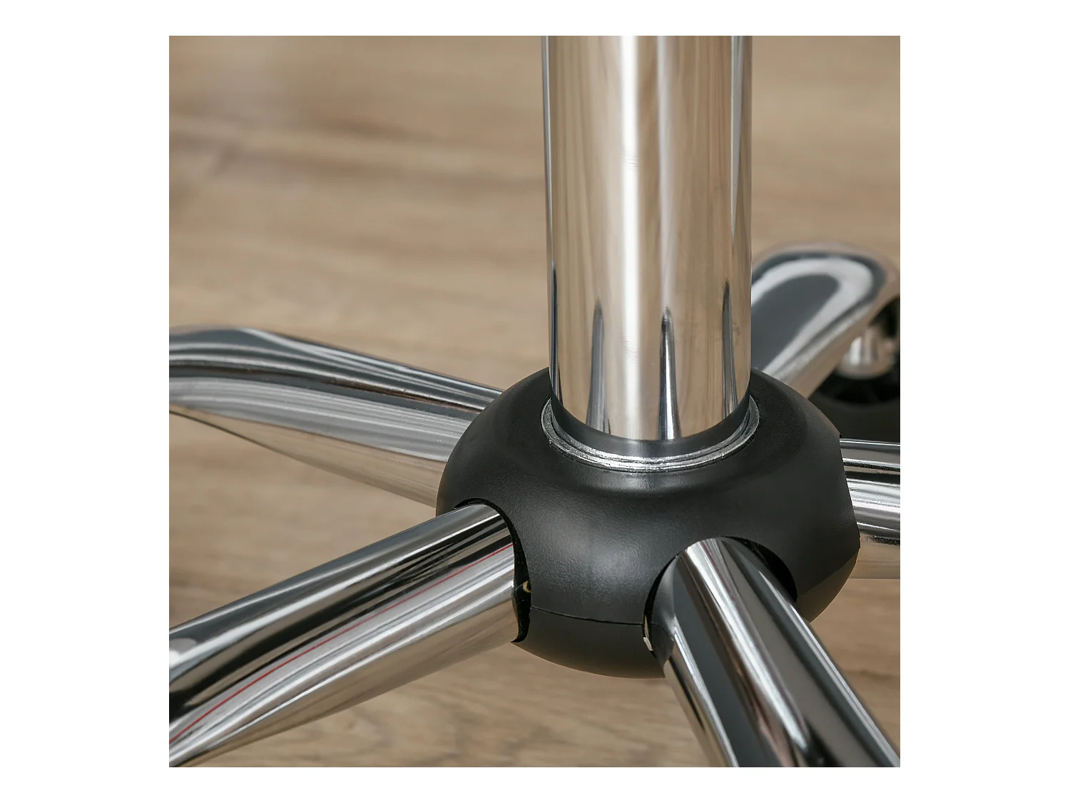 Taburete de salón de terciopelo con ruedas giratorias ajustables gris cromo 35x35x49-61cm