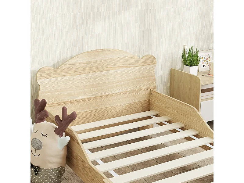 Lampada da bambino 143,5x80 cm in legno massiccio con barriere e design naturale per la camera