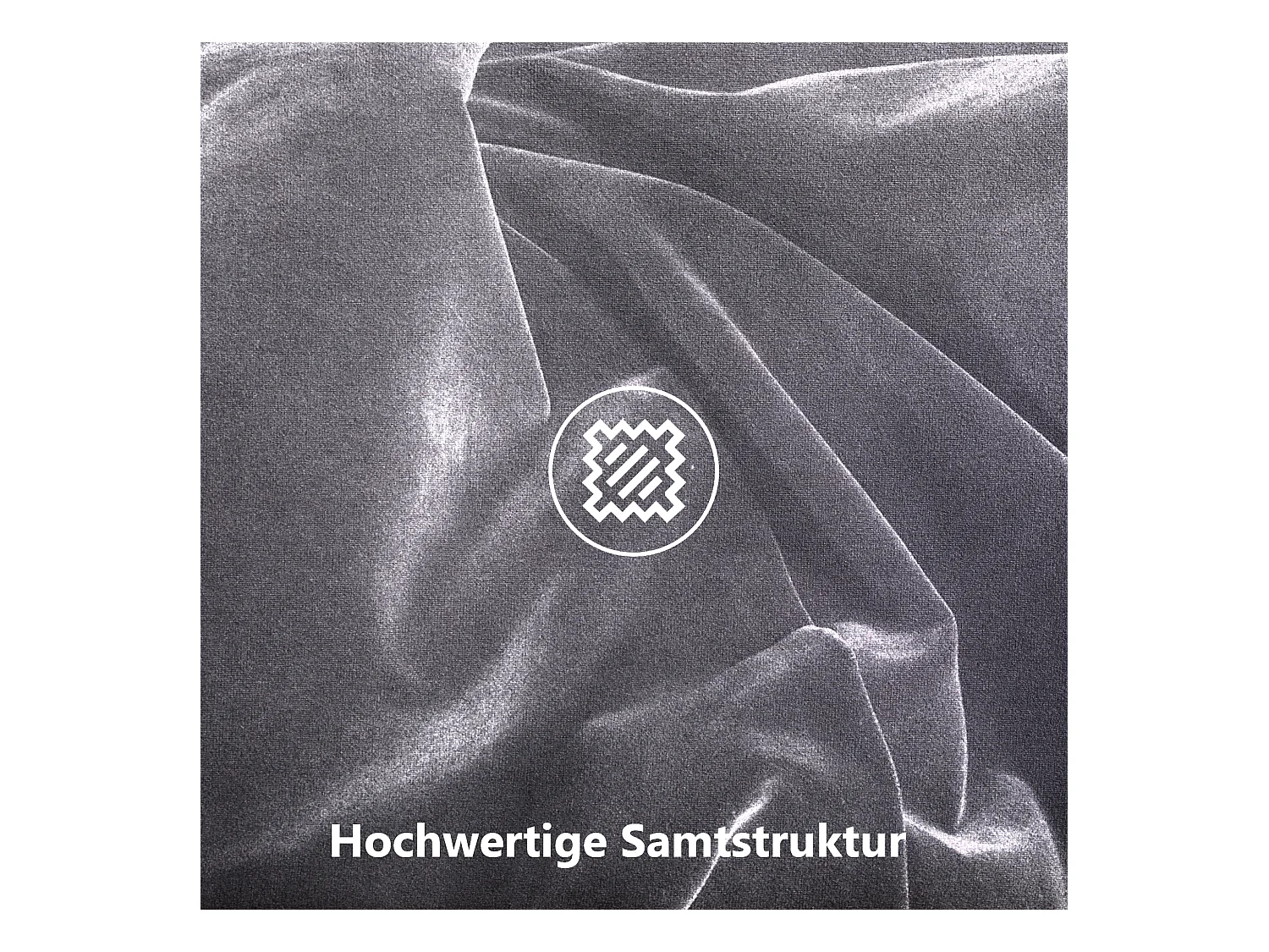 Letto matrimoniale 180x200 cm in velluto grigio con testa capitonnée e cassettone idraulico