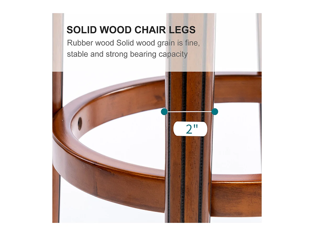 Tabouret de bar cuir véritable bois pivotant 360° dossier alta cucina bar salon bleu