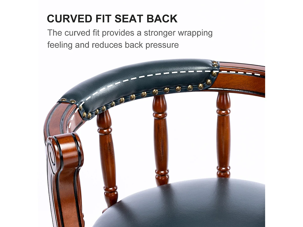 Tabouret de bar cuir véritable bois pivotant 360° dossier alta cucina bar salon bleu