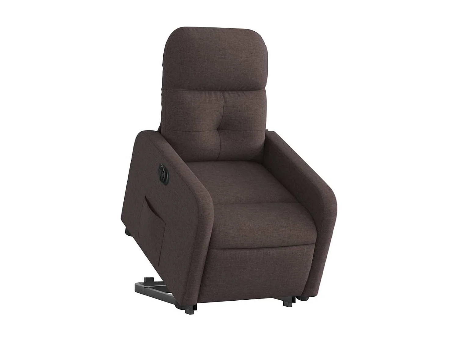 Fauteuil inclinable électrique-Chaise de relax-Fauteuil TV marron foncé tissu SHL3926