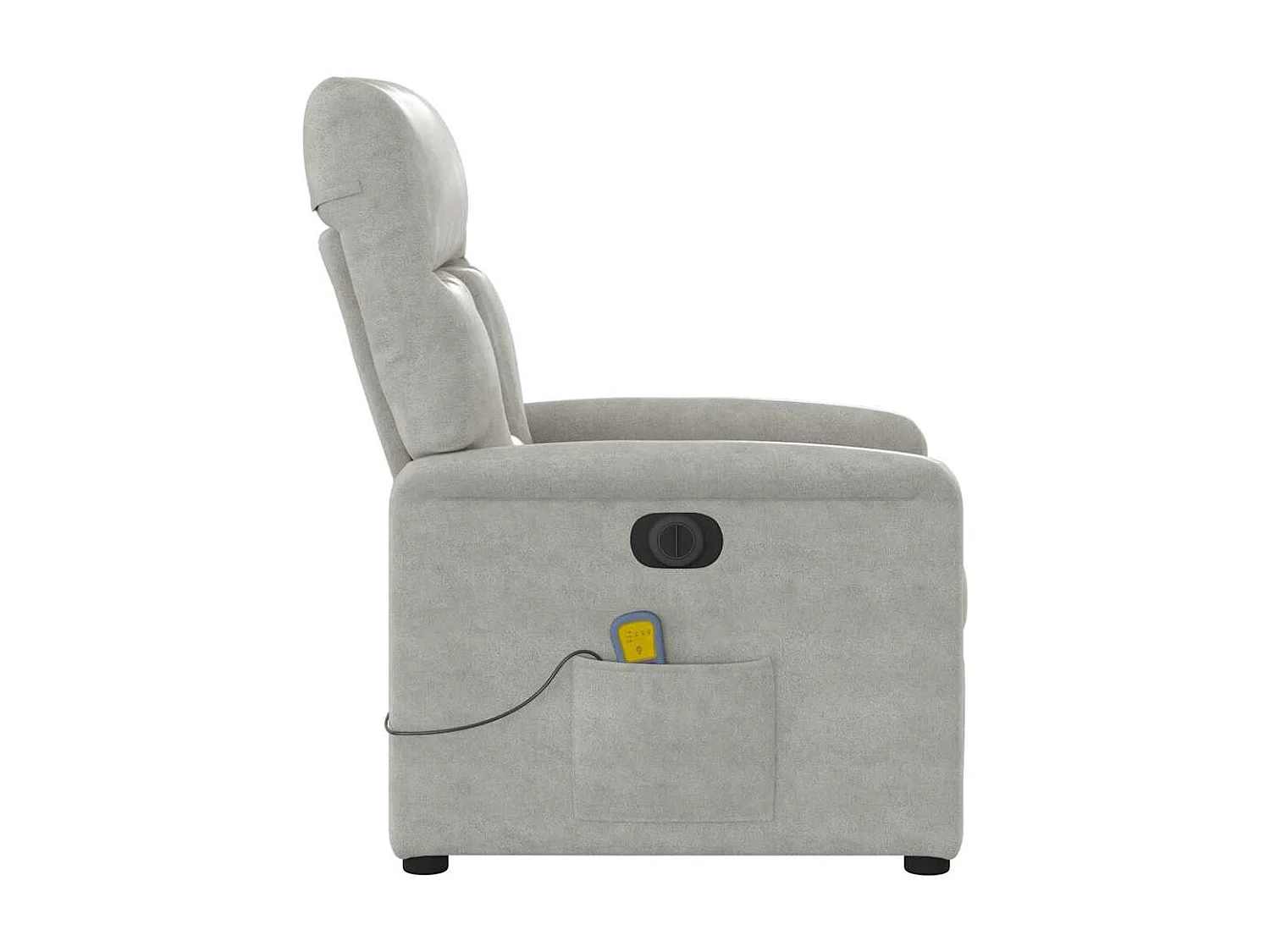 Fauteuil inclinable électrique-Chaise de relax-Fauteuil de Massage gris clair SHL1936