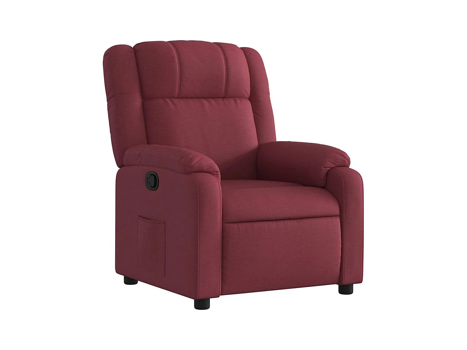 Fauteuil inclinable-Chaise-Fauteuil salon Rouge bordeaux Tissu SHL2648