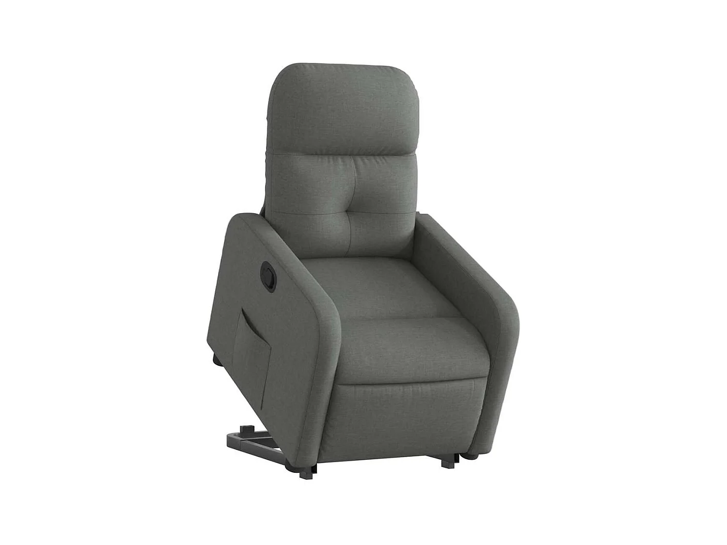 Fauteuil inclinable-Chaise de relax-Fauteuil TV Gris foncé Tissu SHL3664