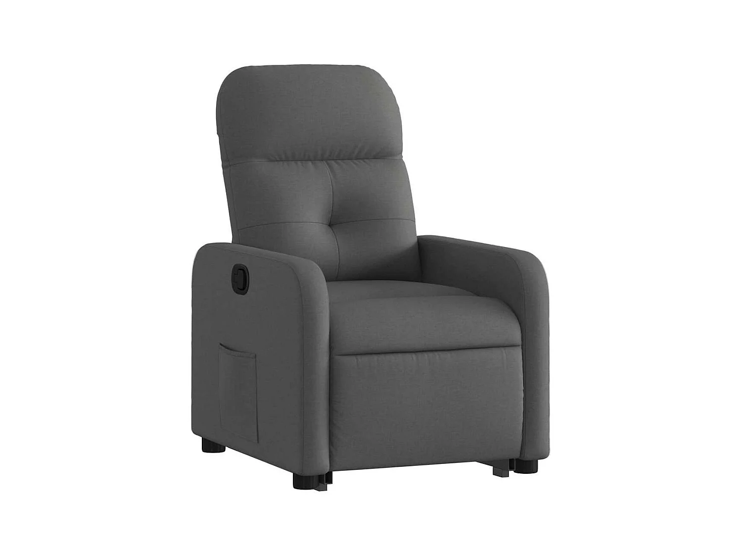 Sillón de relax | Silla | Sillón reclinable elevable de tela gris oscuro SHL6581