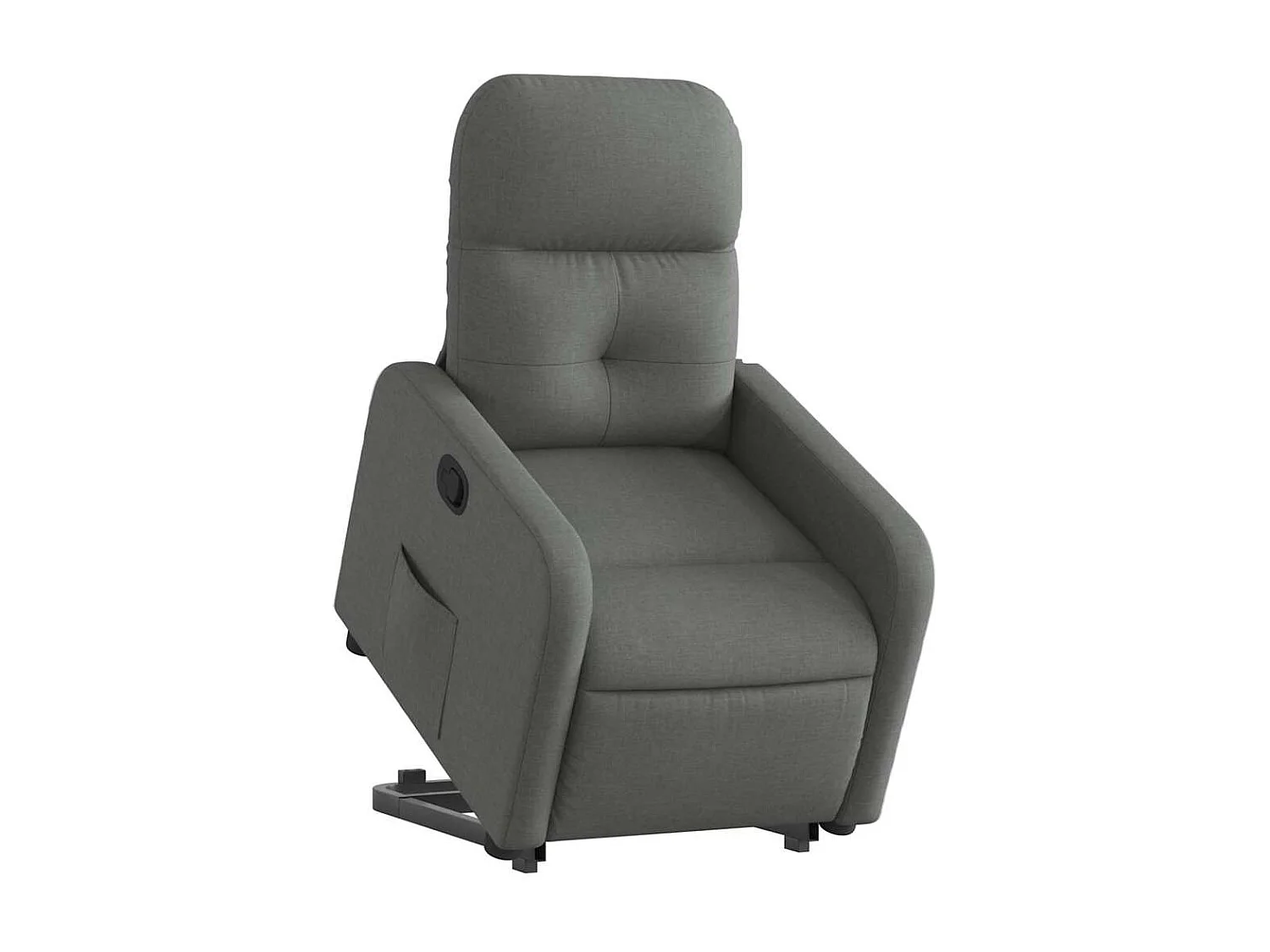 Fauteuil inclinable-Chaise de relax-Fauteuil TV Gris foncé Tissu SHL3664