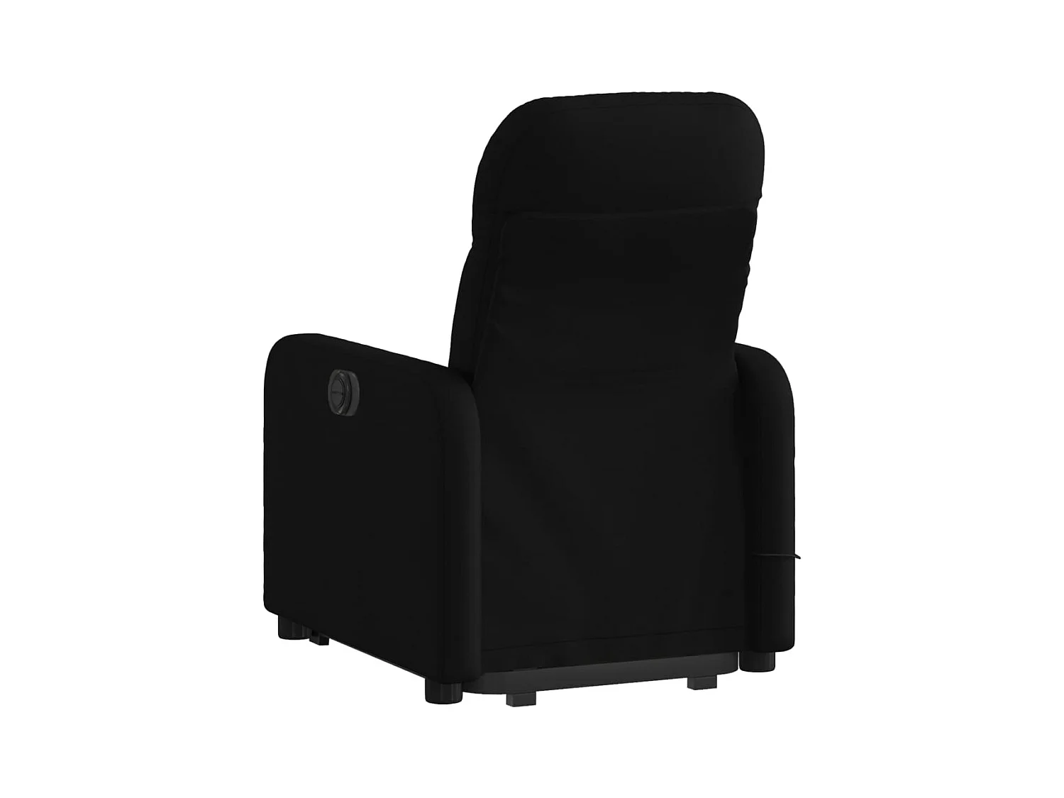 Poltrona de massagens reclinável elevatória tecido preto SHL147719